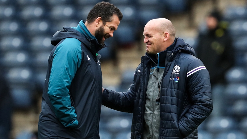 Farrell and Townsend share a word in Edinburgh
