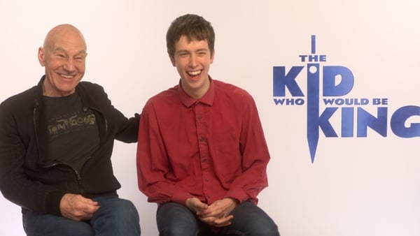 Patrick Stewart and Angus Imrie