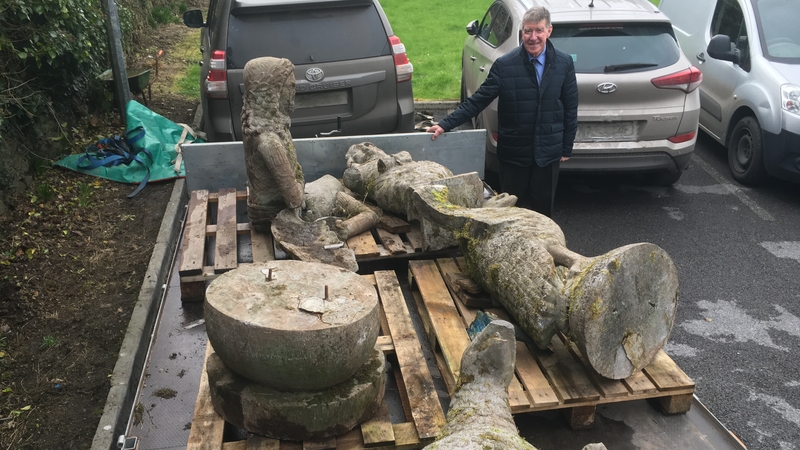 A member of the public found the four statues near a derelict outhouse on lands near Cratloe, Co Clare, and contacted gardaí