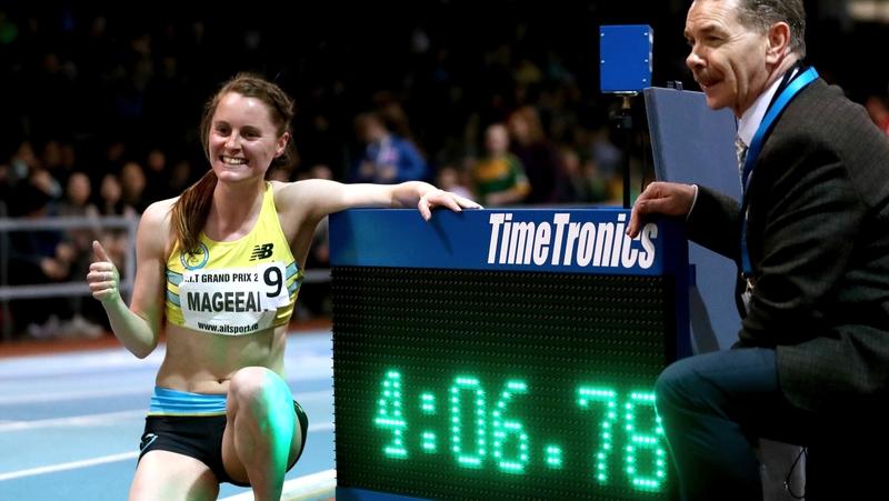 Ciara Mageean's winning time of 4:06:78 eclipsed her previous personal best of 4:08:66