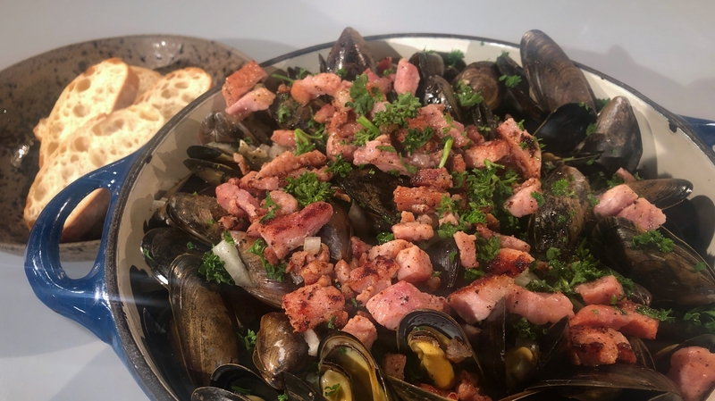 Mussels can be found outside of the gym!