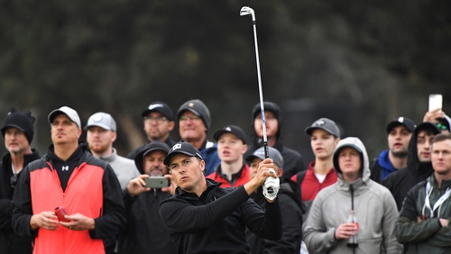 Jordan Spieth is five under par through 12 holes