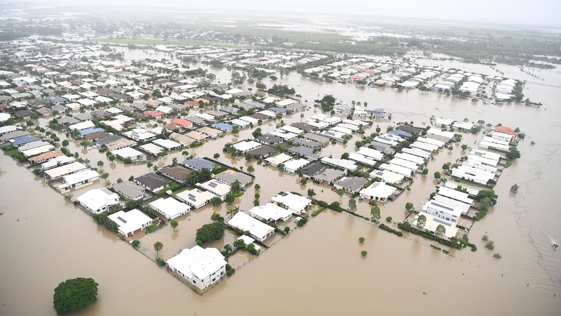Torrential rain led to Townsville in Queensland being badly flooded