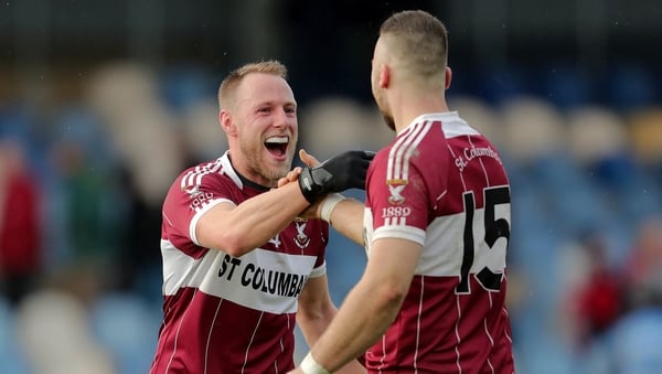 Brady celebrates Leinster victory with Aidan McElligott