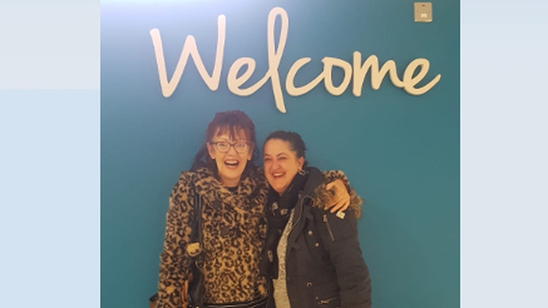 Alison (left) and Jennie pictured at Ireland West Airport today