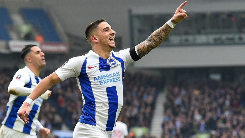 Anthony Knockaert celebrates his opener