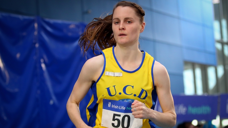 Ciara Mageean in action at the Sport Ireland National Indoor Arena
