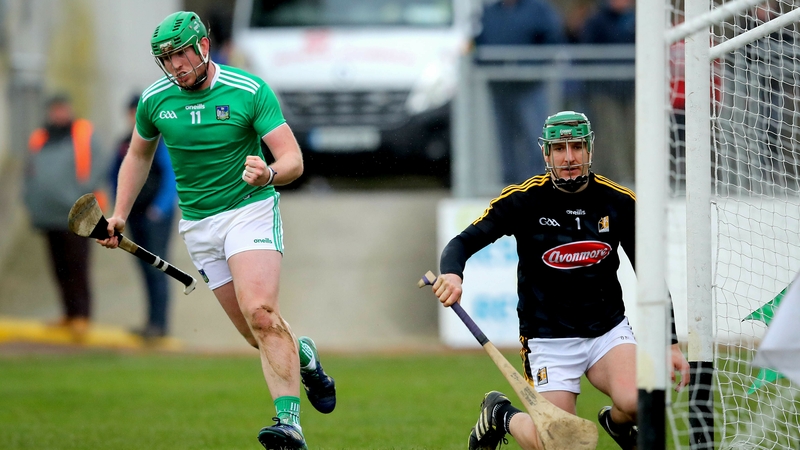 Shane Dowling celebrates his goal against Kilkenny at Nowlan Park