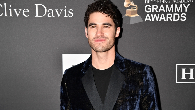 Darren Criss pictured at Pre-Grammy party