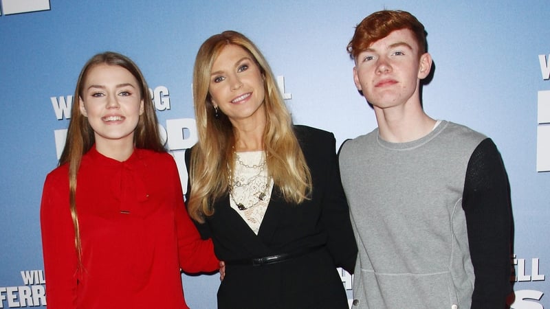 Missy pictured with her mum and brother