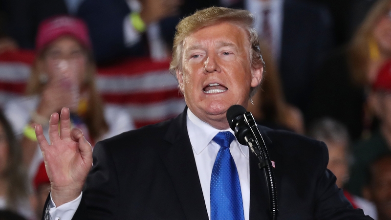 Donald Trump was speaking at a rally in Florida