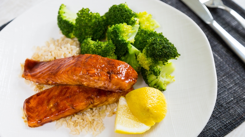 Peggy's Soy Salmon with Rice