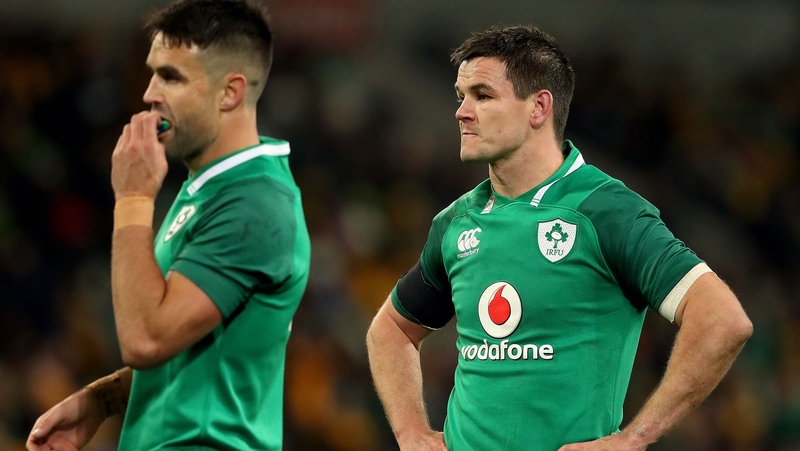 Conor Murray (L) and Jonathan Sexton