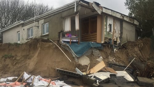 The house started to collapse today