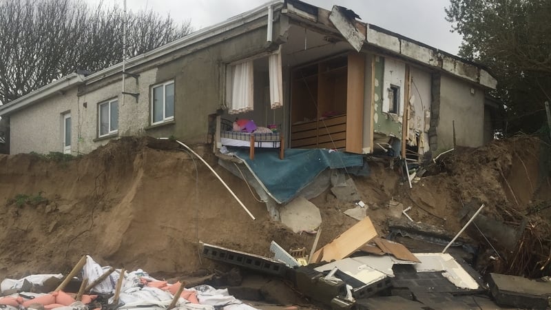 The house started to collapse today