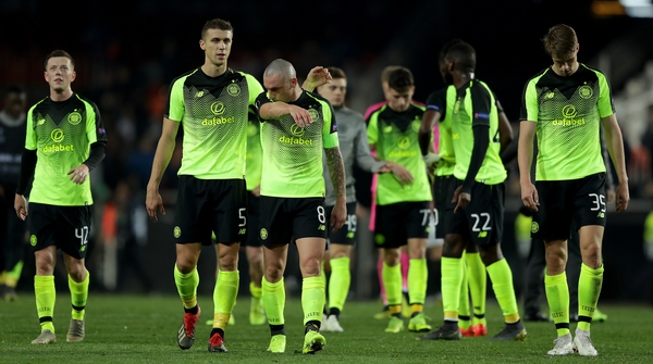 Celtic were a man down from the 37th minute