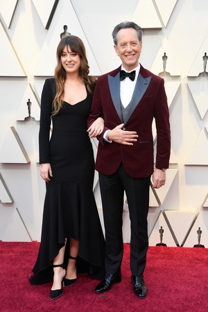 Richard E Grant wore Brunello Cucinelli with a Montblanc cufflinks and a Jaeger-LeCoultre watch