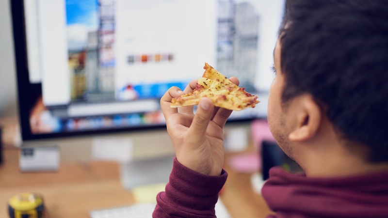 We know eating at a computer Monday to Friday isn't ideal. Prudence Wade looks into what's actually doing to our health.