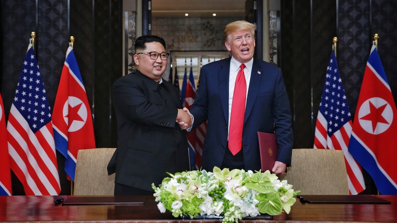 North Korean leader Kim Jong-un and US President Donald Trump met for the first time last June