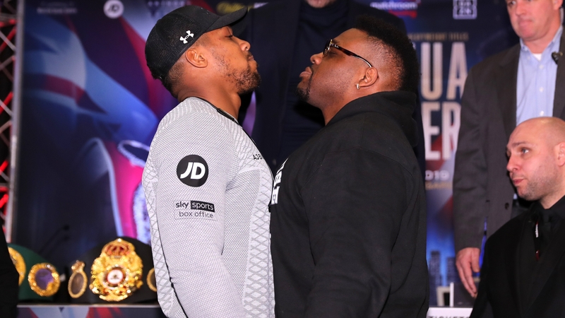 Anthony Joshua and Jarrell Miller
