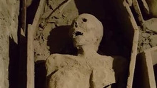 The Crusader's body was turned over and his head has been removed.