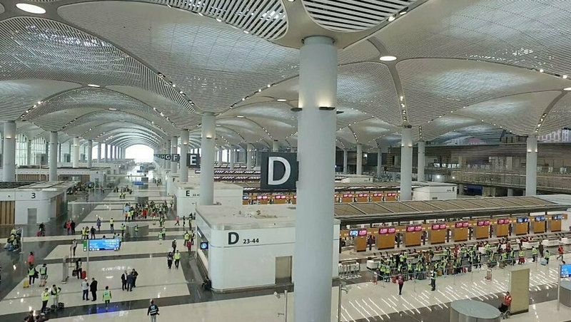 The $12 billion project was declared open in October by President Tayyip Erdogan but only a handful of flights have been operating from the site since then