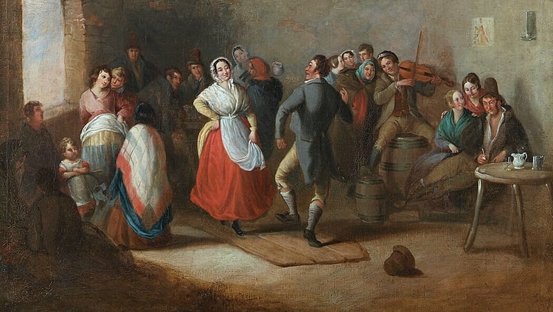 A Wedding Dance (1848) by Daniel MacDonald. Photo: Crawford Art Gallery, Cork