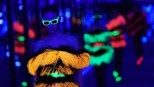A model walks the runway during the Saint Laurent show at Paris Fashion Week in February 2019. Photo: Vittorio Zunino Celotto/Getty Images