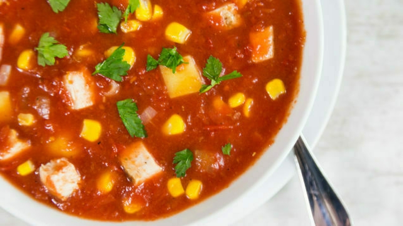 Spicy Chicken & Tomato Soup