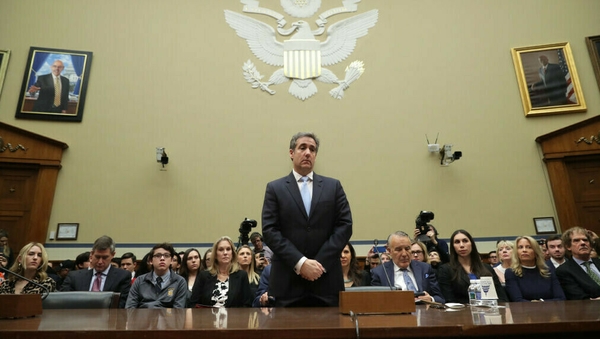 Michael Cohen is before a House of Representatives committee