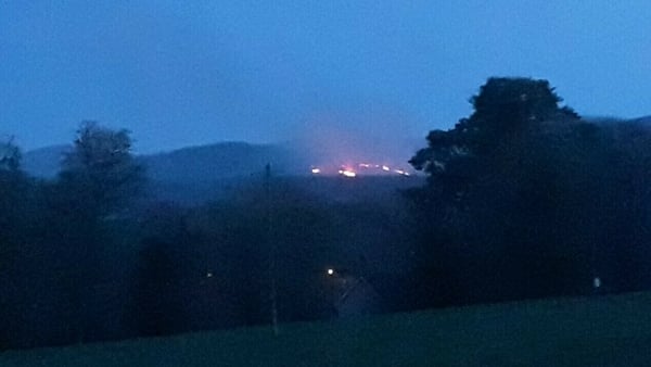 Wicklow Fire Brigade requested assistance from the Air Corps this morning