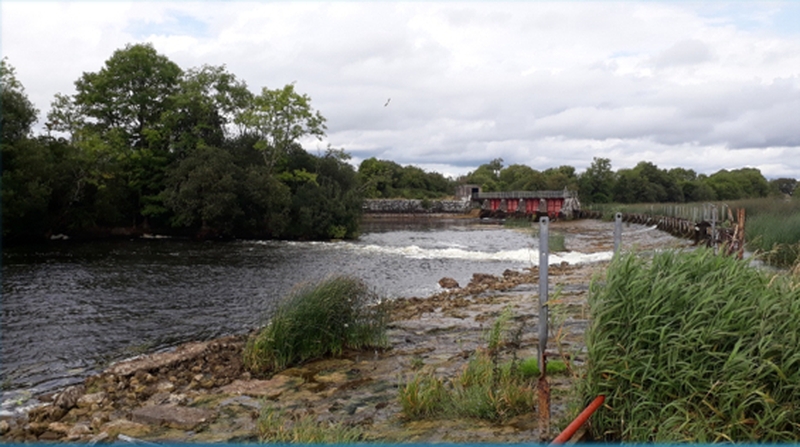 The walkway will be built on top of an historic weir