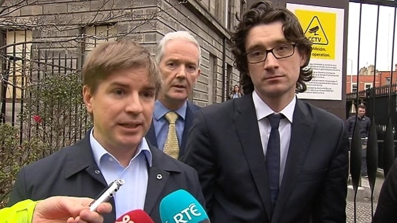 Tom Lyons and Ian Kehoe spoke outside the court after the verdict