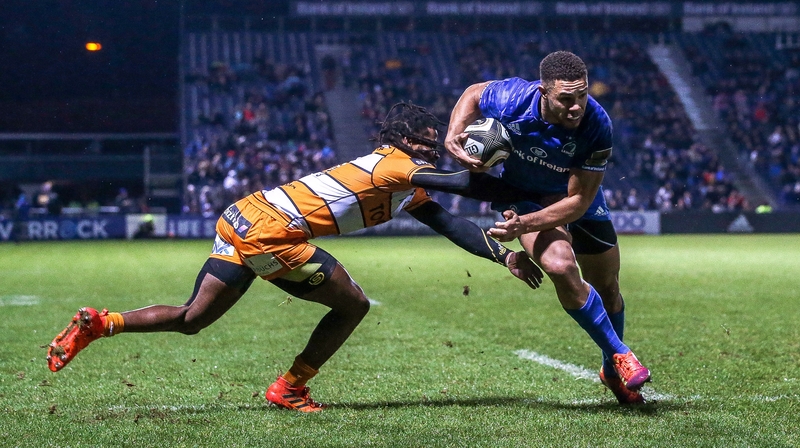 Adam Byrne scores Leinster's second try