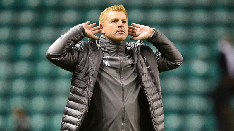 Neil Lennon with his now trademark celebration