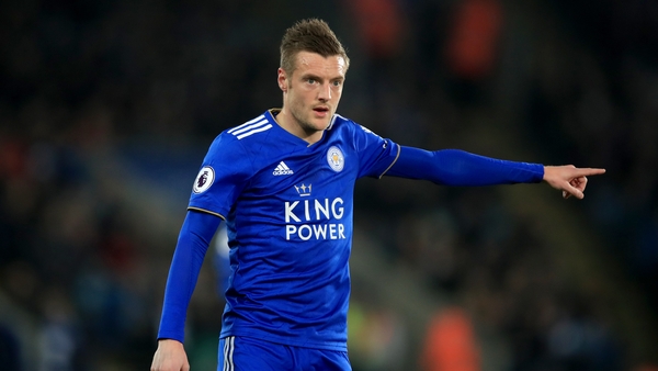 Jamie Vardy was substituted on Saturday with the problem