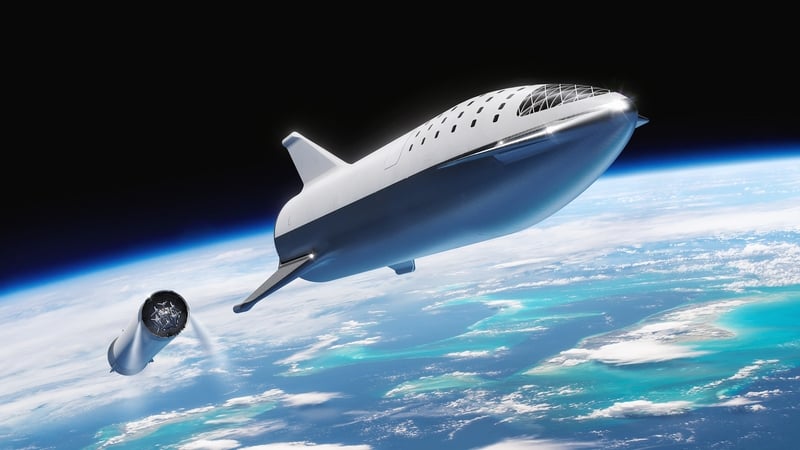 BFR at stage separation (pic: SpaceX - flickr)