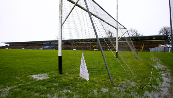 A sodden Walsh Park in Waterford was one of the venues that was rained off