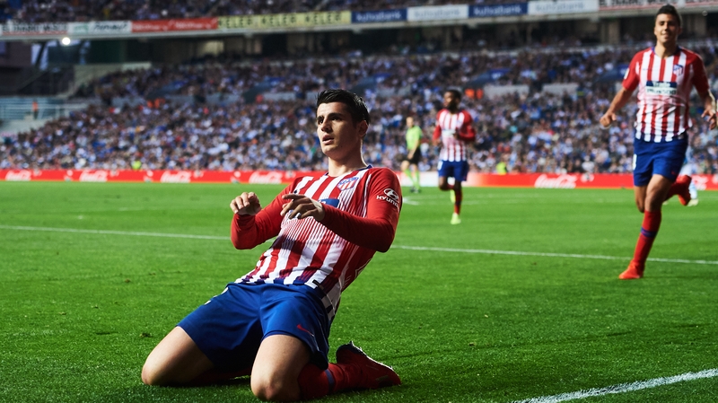 Alvaro Morata scored twice for Atleti