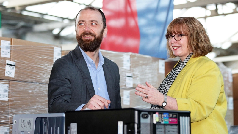 Philip McMichael, CEO, AMI and Jean Cox-Kearns, CEO Camara Education