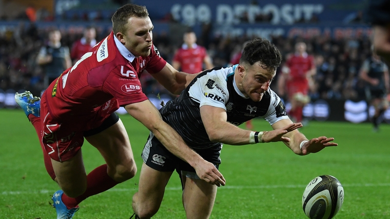 Ospreys' Luke Morgan and Tom Prydie of Scarlets could be on the same team next season