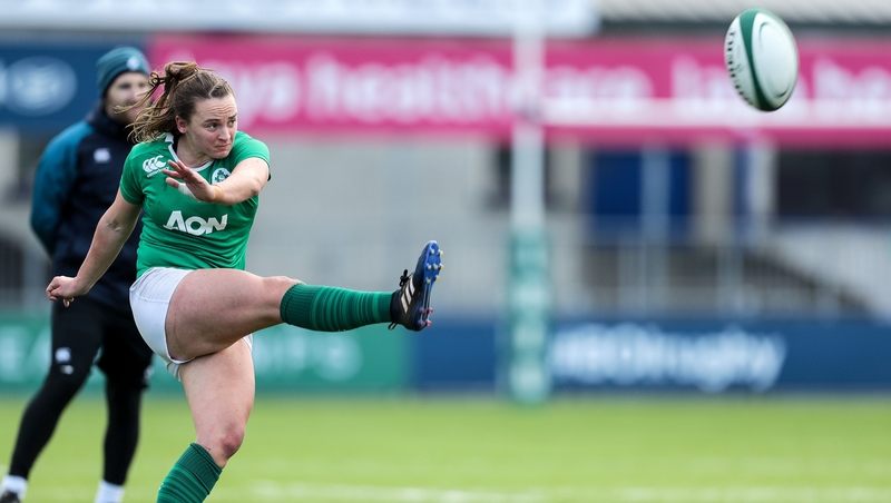 Michelle Claffey suffered an ankle injury against Italy
