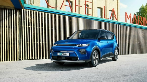 Kia's e-Soul has a claimed range of just over 450 kilometres.