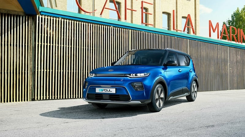 Kia's e-Soul has a claimed range of just over 450 kilometres.