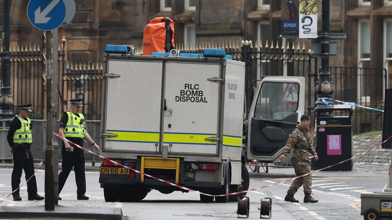 The package was sent to the University of Glasgow