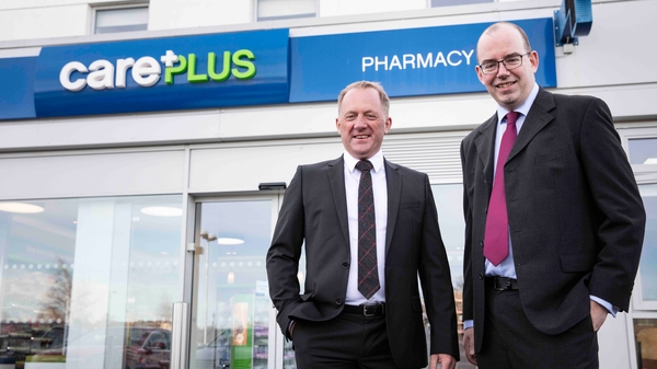 George O'Dowd, Managing Director at Novi and Finn McCann, Technology and Systems Director at CarePlus Pharmacy.