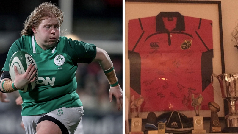 Leah Lyons was the first team mascot for the Munster women's side