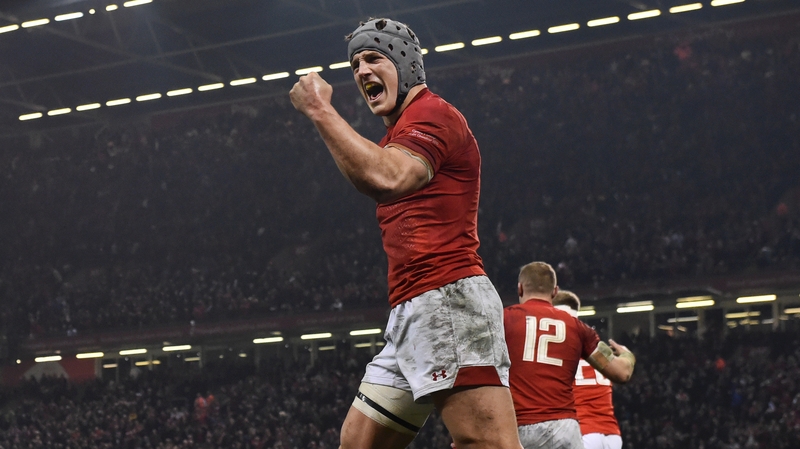 Davies scored two tries in Wales' win over England