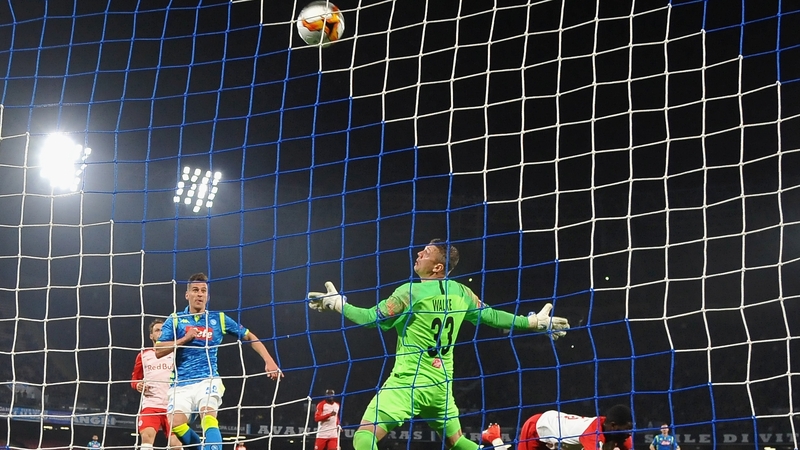 Napoli defeated Red Bull Salzburg