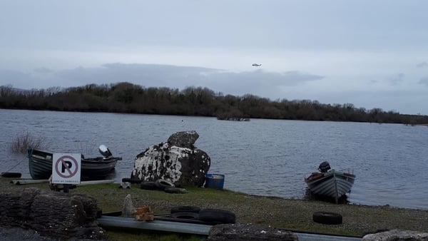 The fisherman went out on his boat on Lough Mask in the Cushlough area